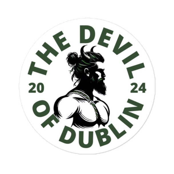 The Devil of Dublin 2024 Circle Sticker