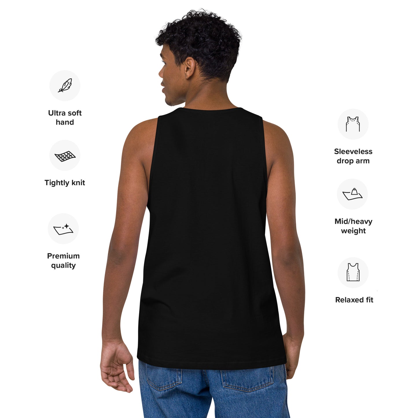 "Big Spoon" Men's Tank Top - Black