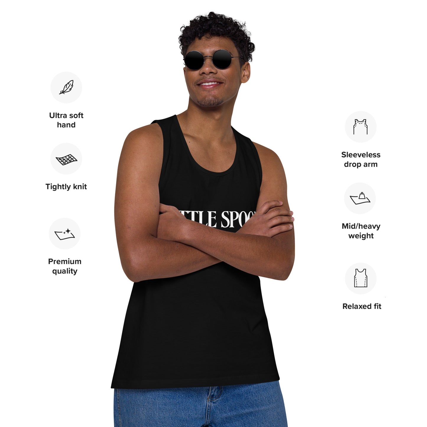 "Little Spoon" Men's Tank Top - Black
