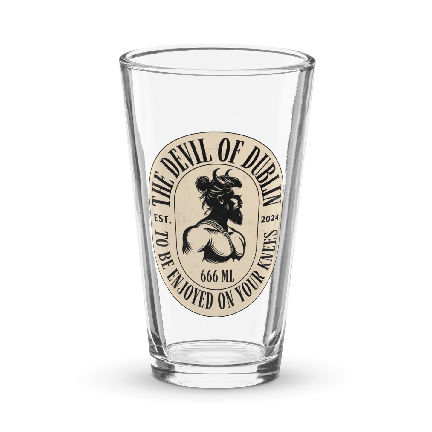 "To Be Enjoyed On Your Knees" Pint Glass