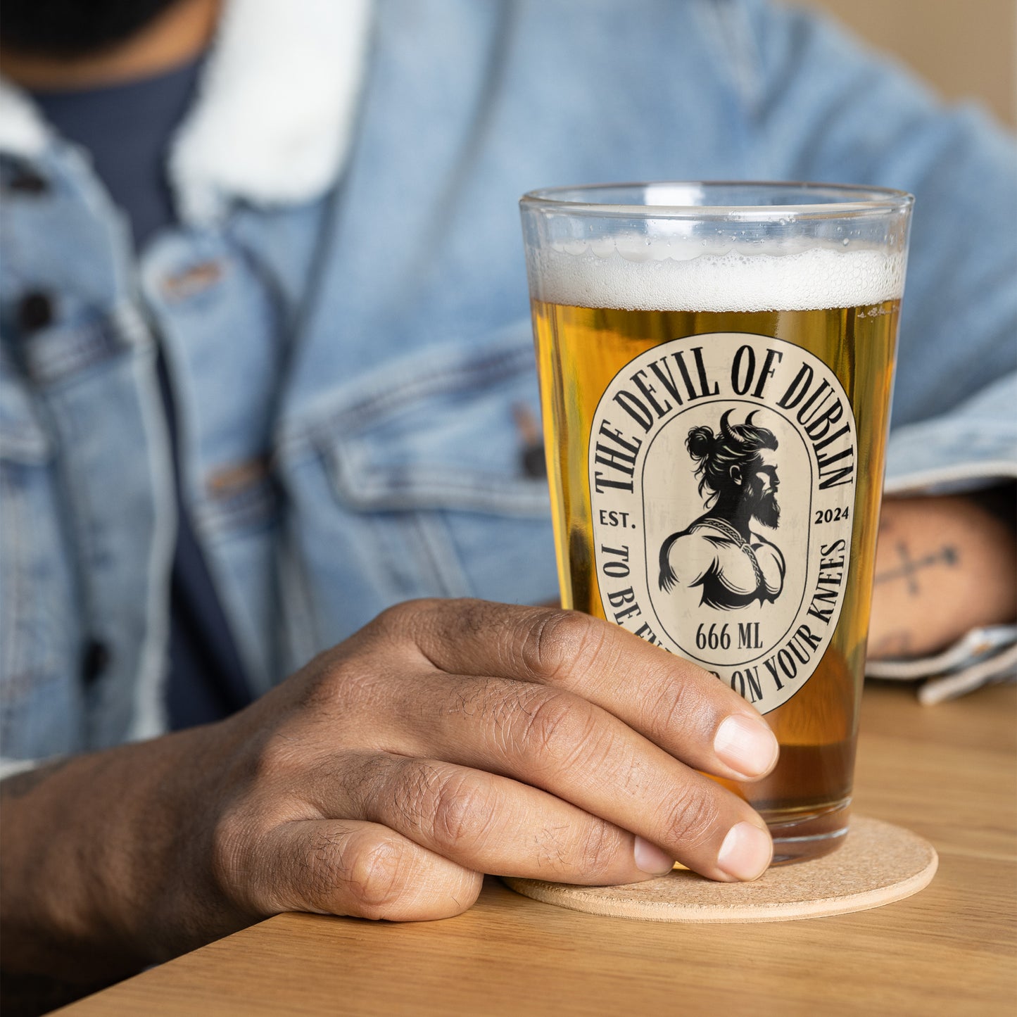 "To Be Enjoyed On Your Knees" Pint Glass