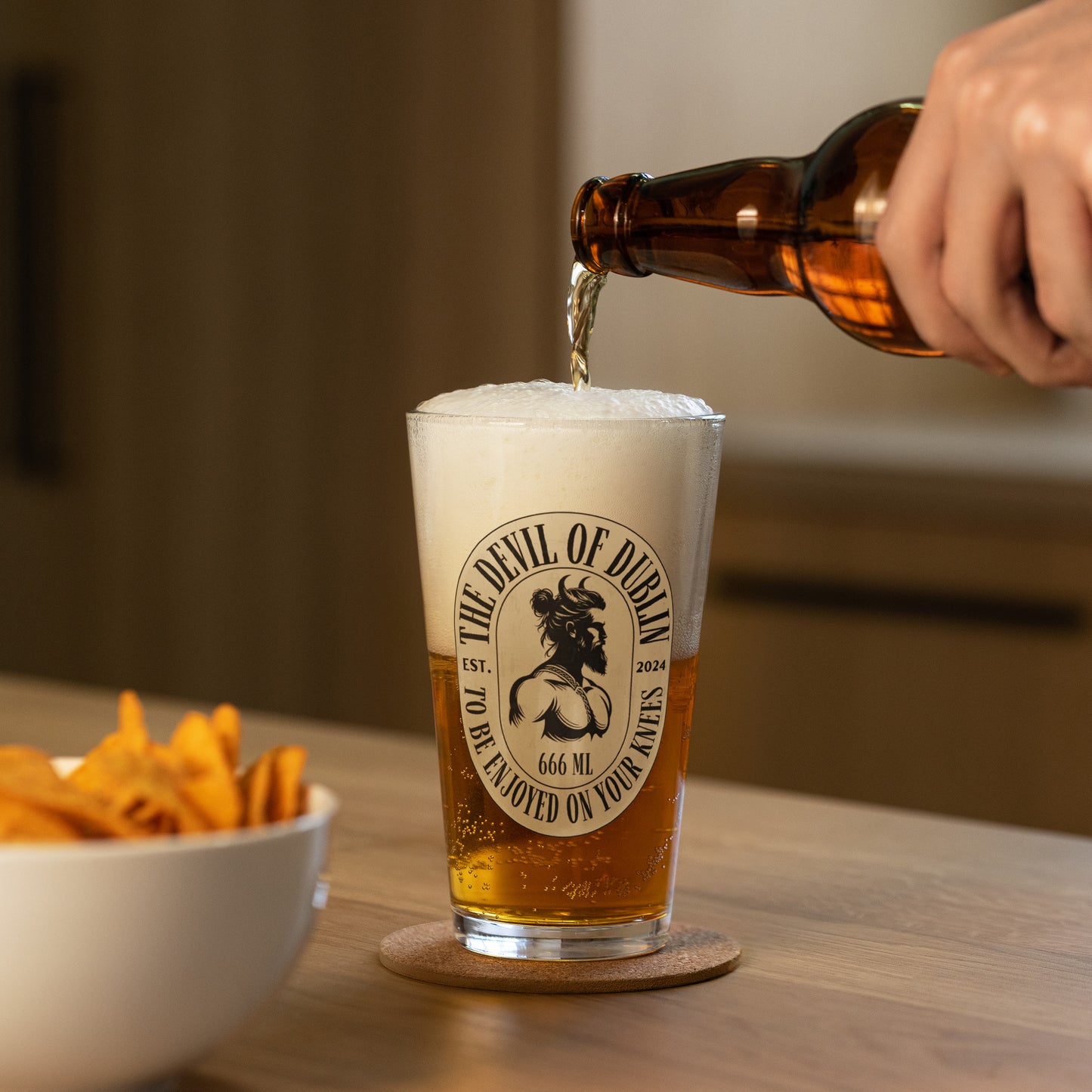 "To Be Enjoyed On Your Knees" Pint Glass