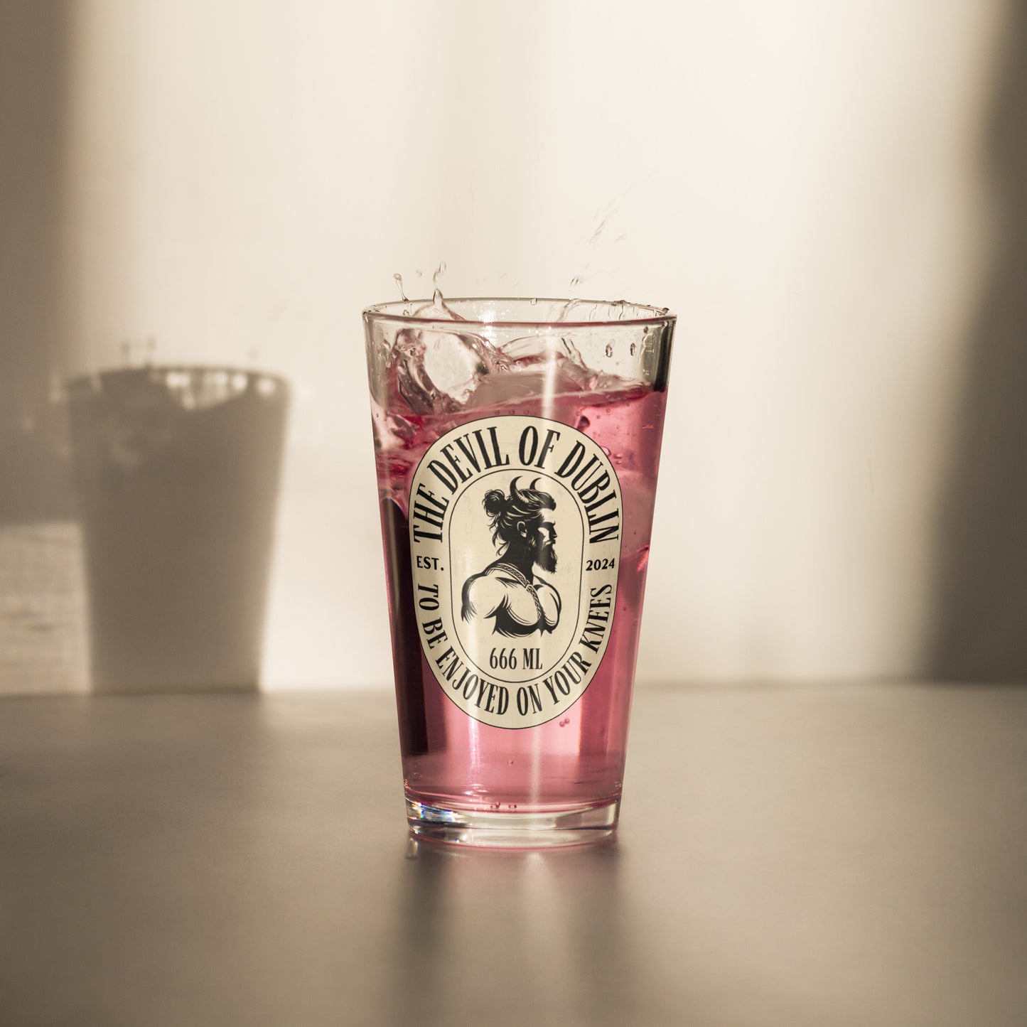 "To Be Enjoyed On Your Knees" Pint Glass