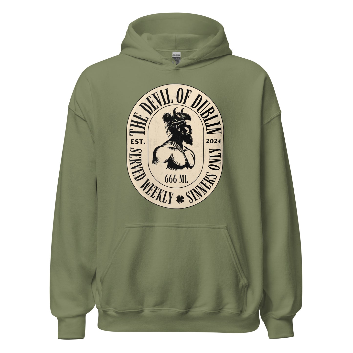 Stout Logo Hoodie - "Served Weekly ☘ Sinners Only"