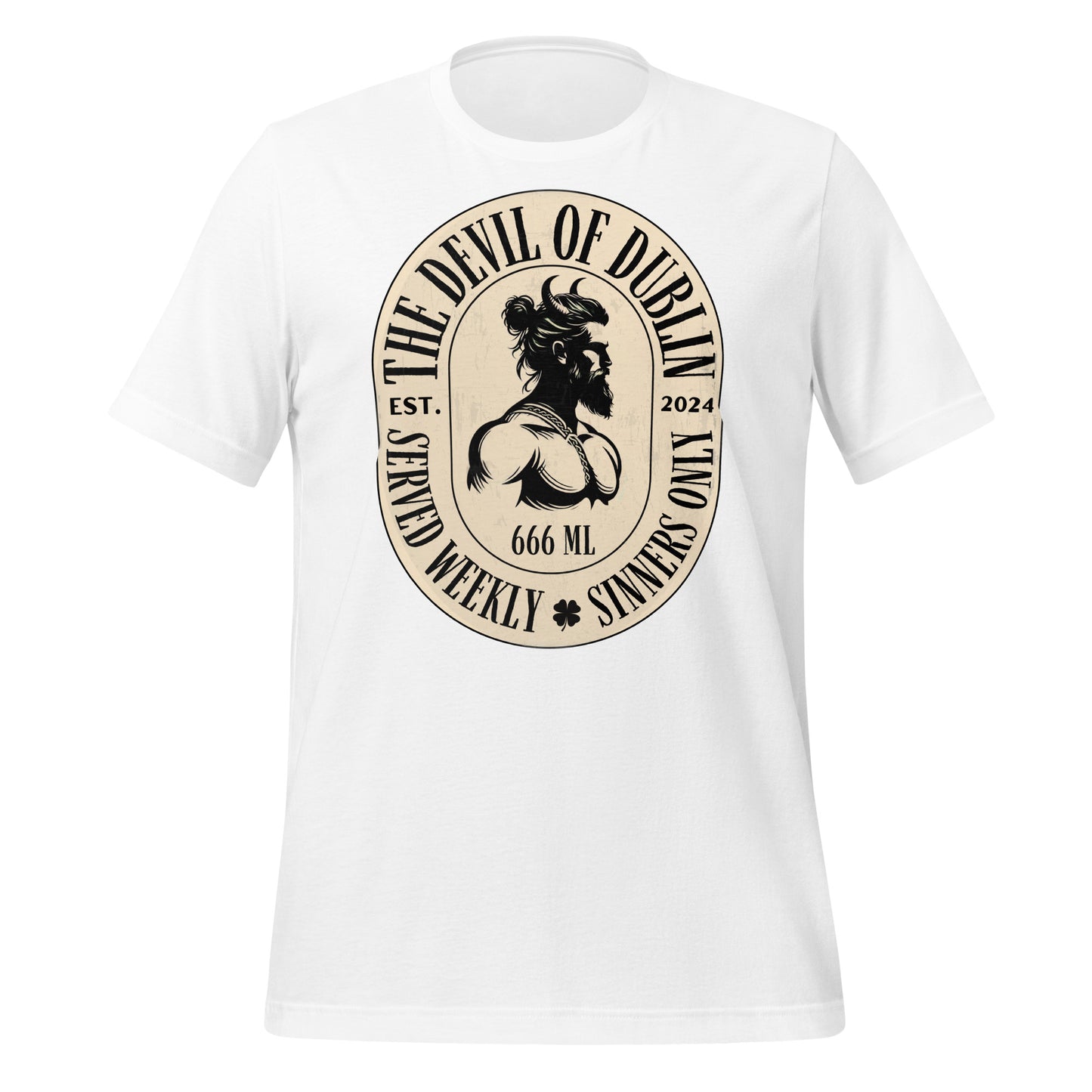 Stout Logo Tee - "Served Weekly ☘ Sinners Only"